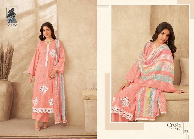 Crystal Palace By Sahiba Lawn Digital Printed Cotton Dress Material Wholesale Online